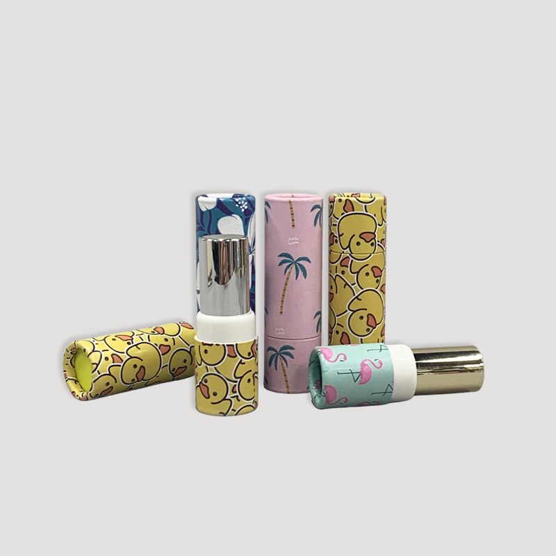 paper twist up lip balm tube