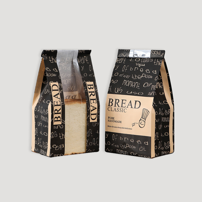 Bread paper bag with window