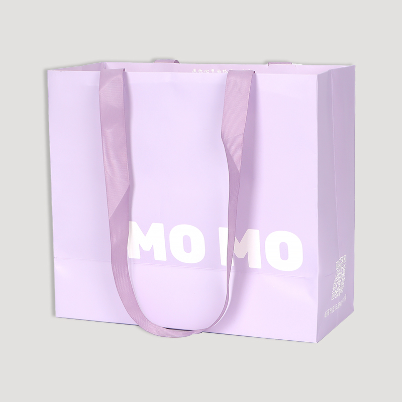 Pink ribbon gift paper bag