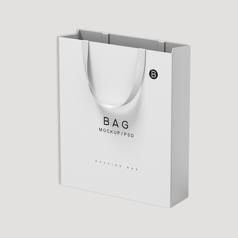 luxury white paper bag