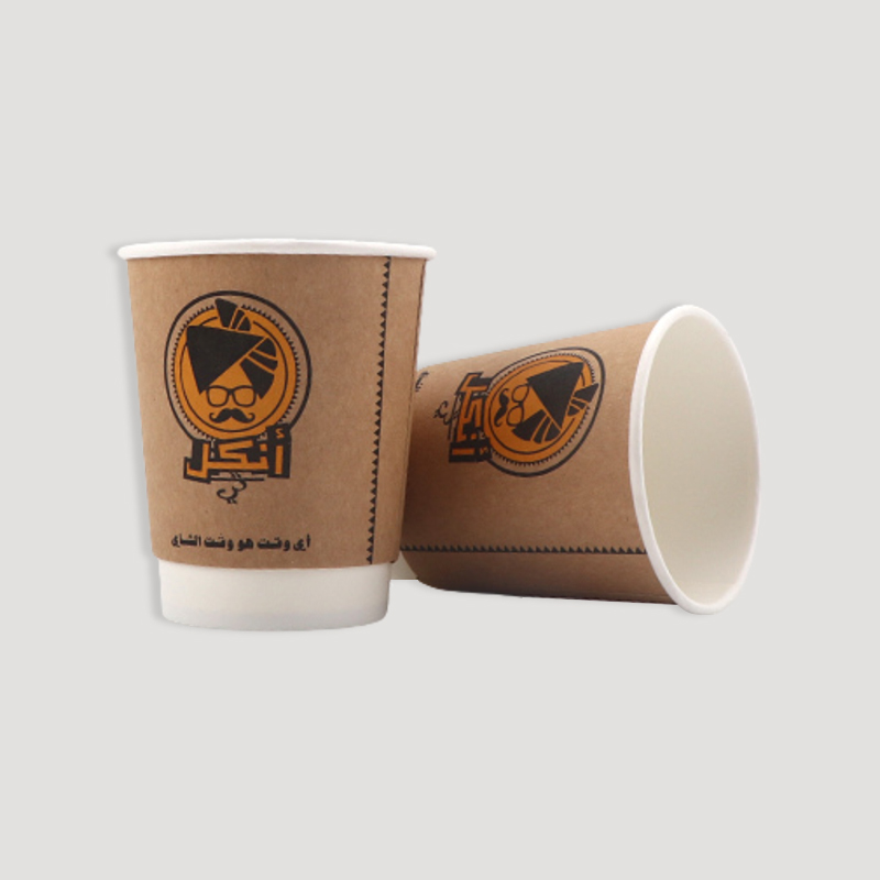 kraft double wall paper cup