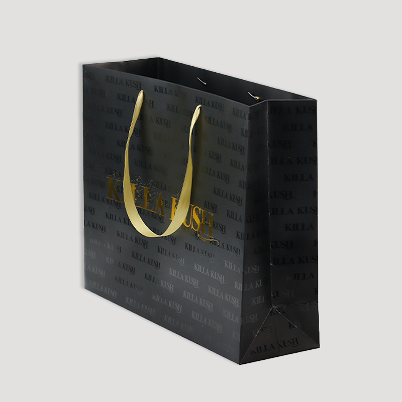 black paper shopping bags