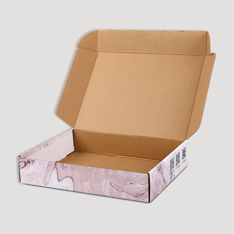 pink mailer corrugated box for packaging