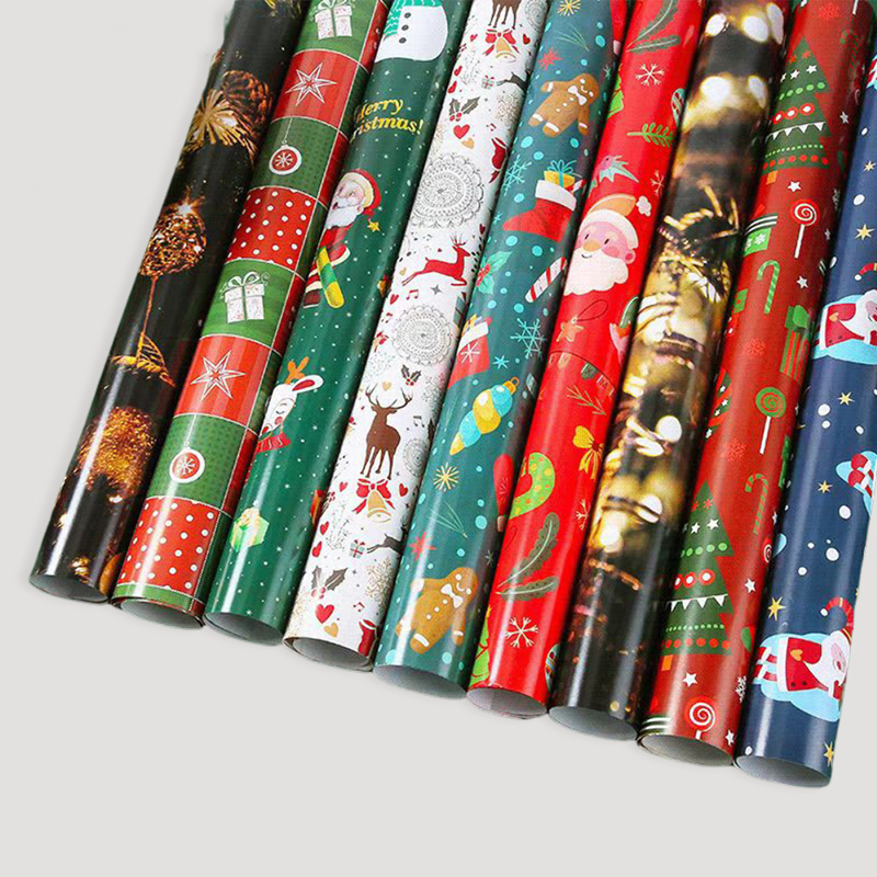 wrapping paper roll christmas