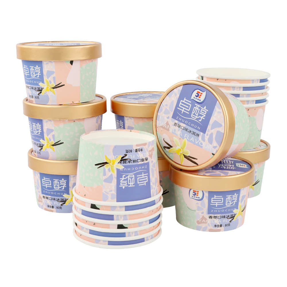 disposable ice cream paper bowl