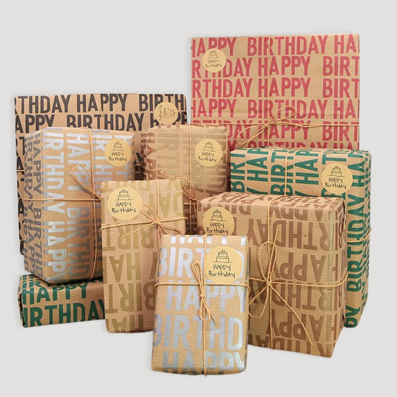 brown gift wrapping paper