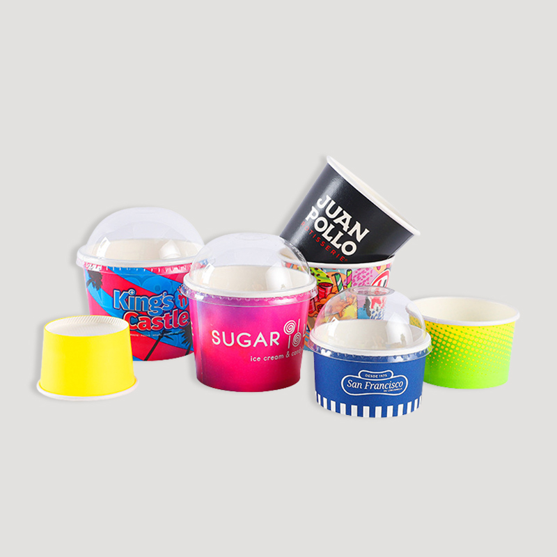 custom printed ice cream paper cups