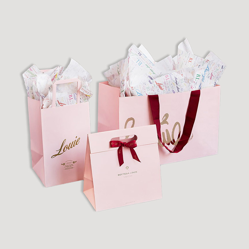 paper bag gift bag with ribbon gift bag