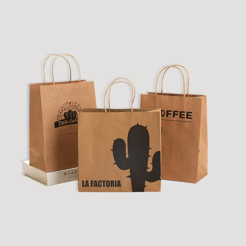 custom bags with logo kraft paper