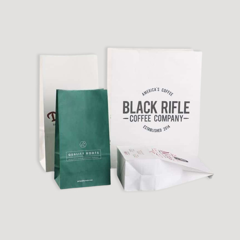 custom food packaging paper bag with logo