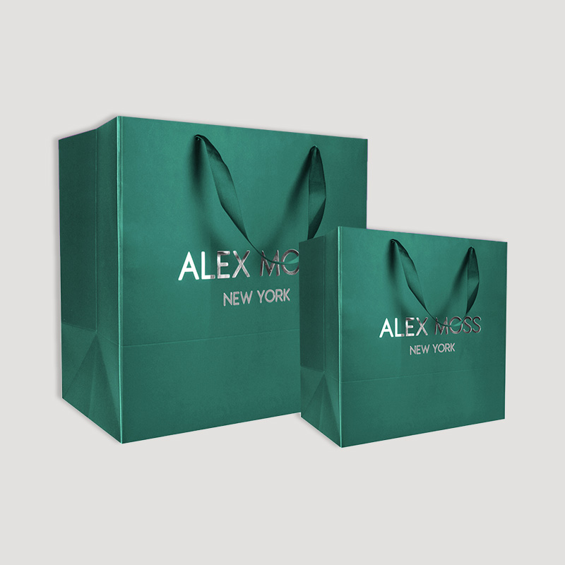 custom logo luxury shopping paper bag