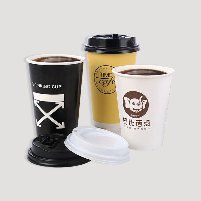 paper cup with dome lid coffee