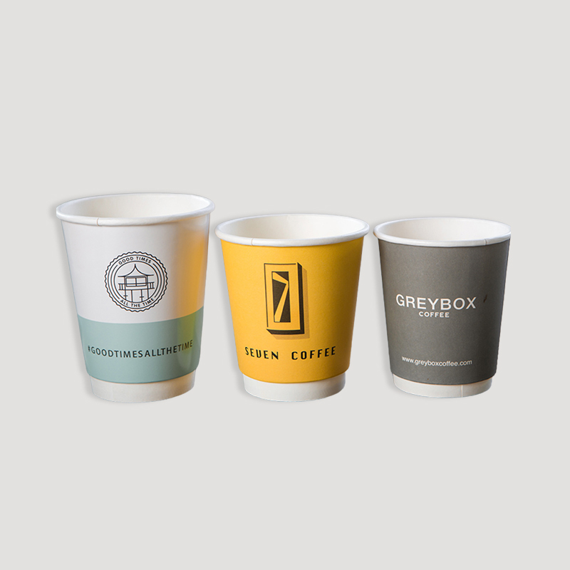 walled paper cup with logo