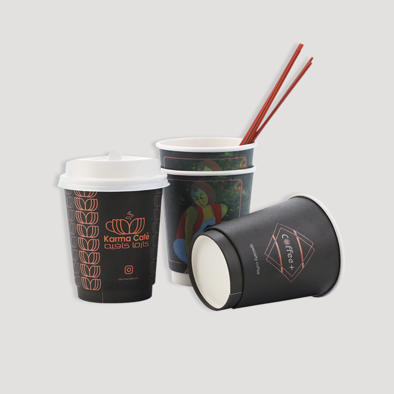 black paper coffee cup