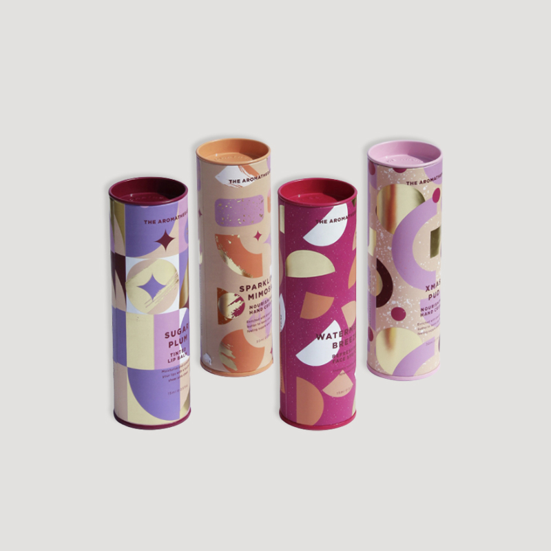 custom paper push lip balm tube