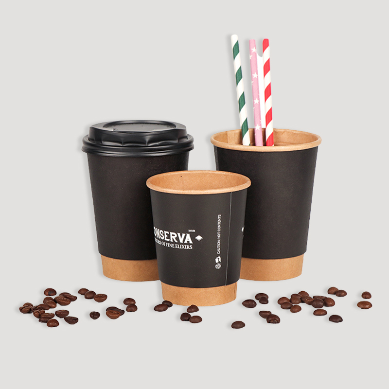 double wall corrugated paper coffee cup