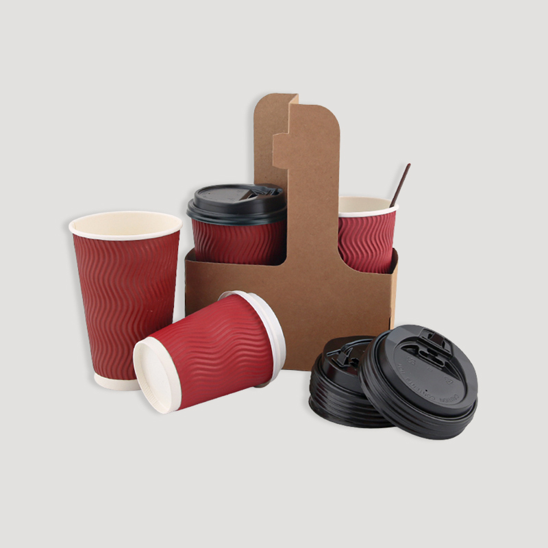 ripple coffee cup with cup holder