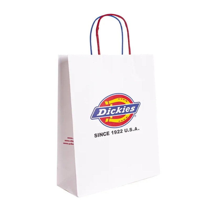 custom white paper bags