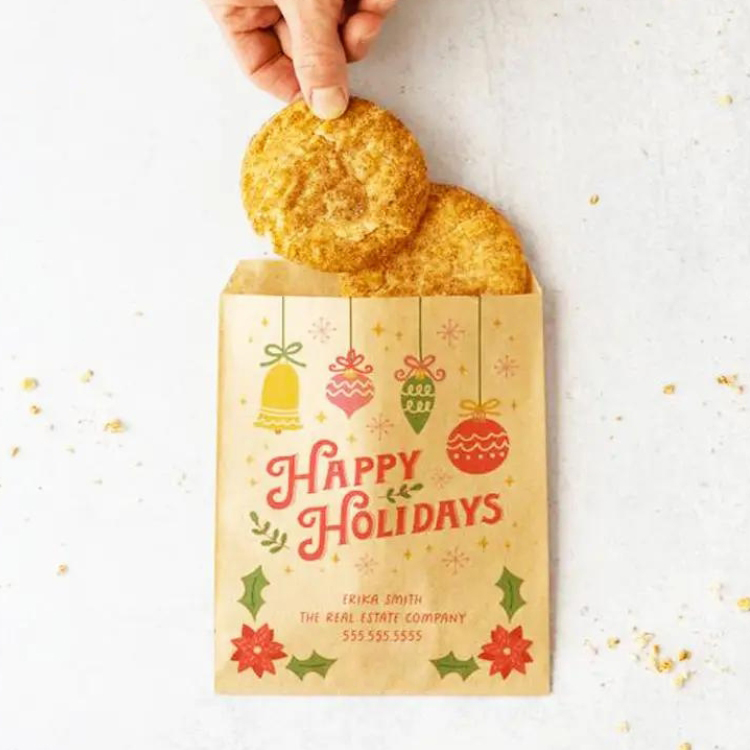 custom printing cookie paper bags