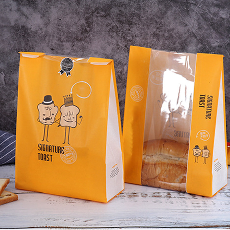 window bread paper bag with printing