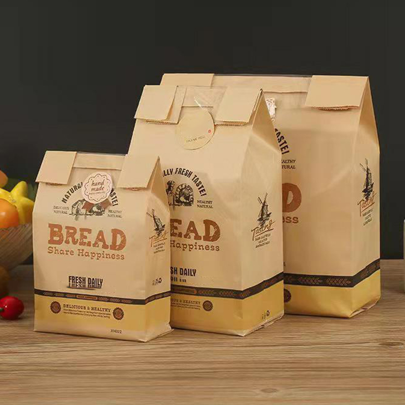 custom printed cowhide food bread bags