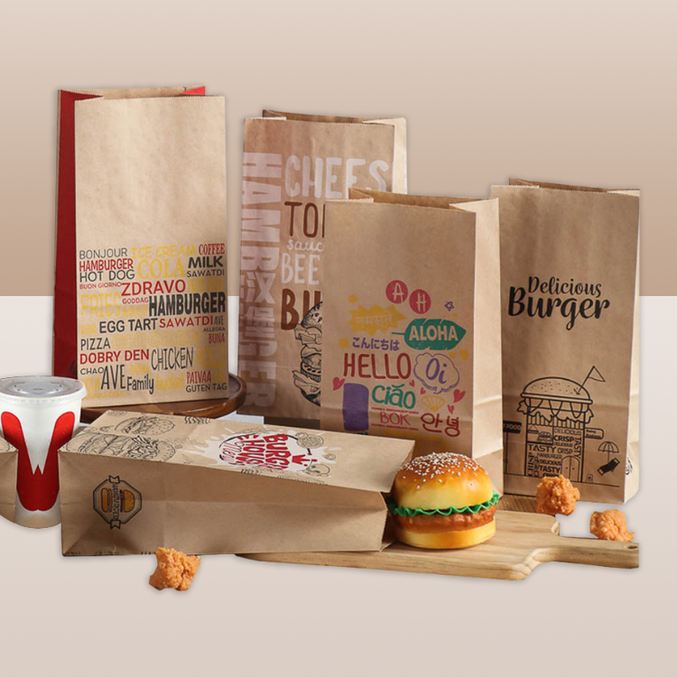 takeaway kraft paper bags