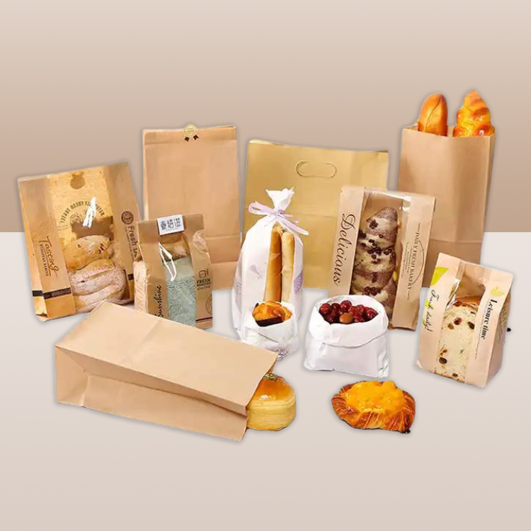 wholesale custom kraft paper food packaging bags